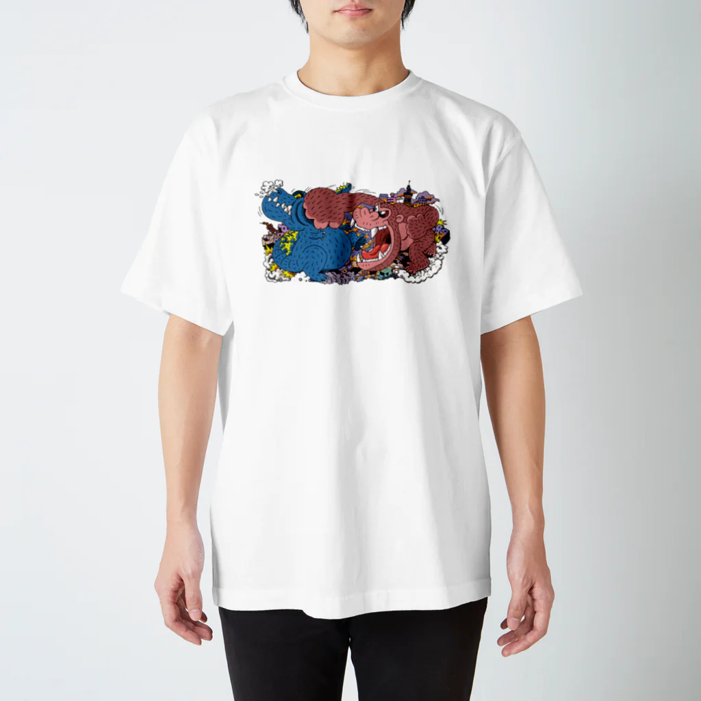 P-TOSHIの神獣vs猿王 Regular Fit T-Shirt