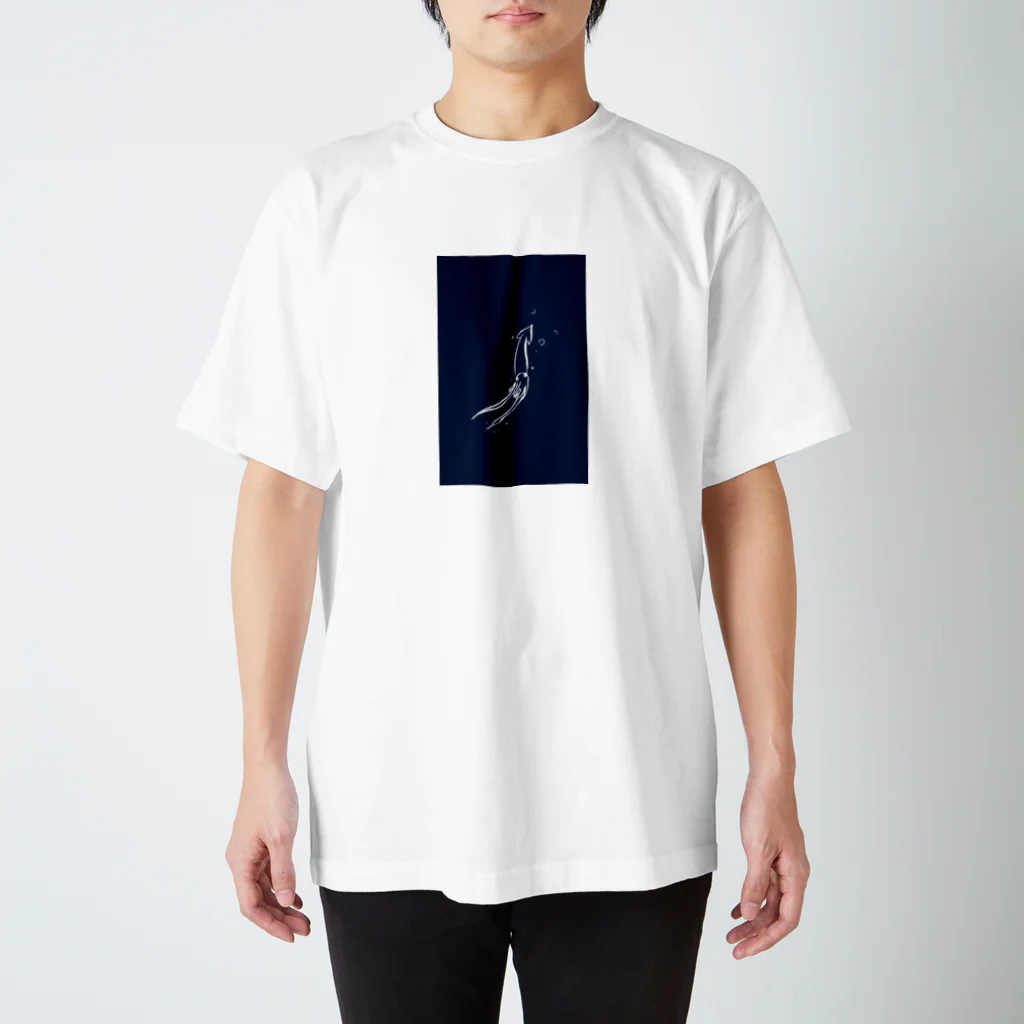 カエツストアの青いか Regular Fit T-Shirt