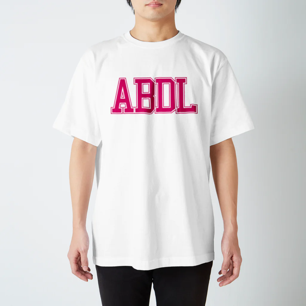 ABDL wearのABDL カレッジ（ピンク） スタンダードTシャツ