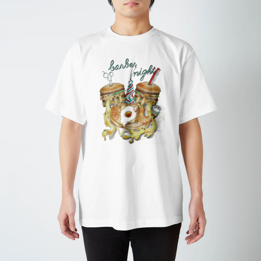 foodies - フーディーズのfoodies - barber night Regular Fit T-Shirt