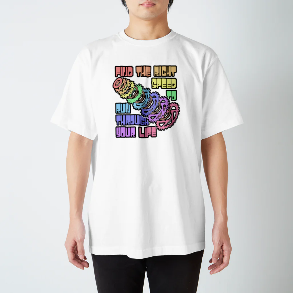 NECOSUKE'S DEPT STOREのSprocket Colorful Version スタンダードTシャツ