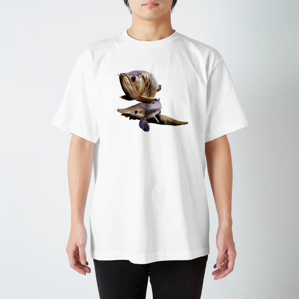 Lepisosのアロワナとガーパイク Regular Fit T-Shirt