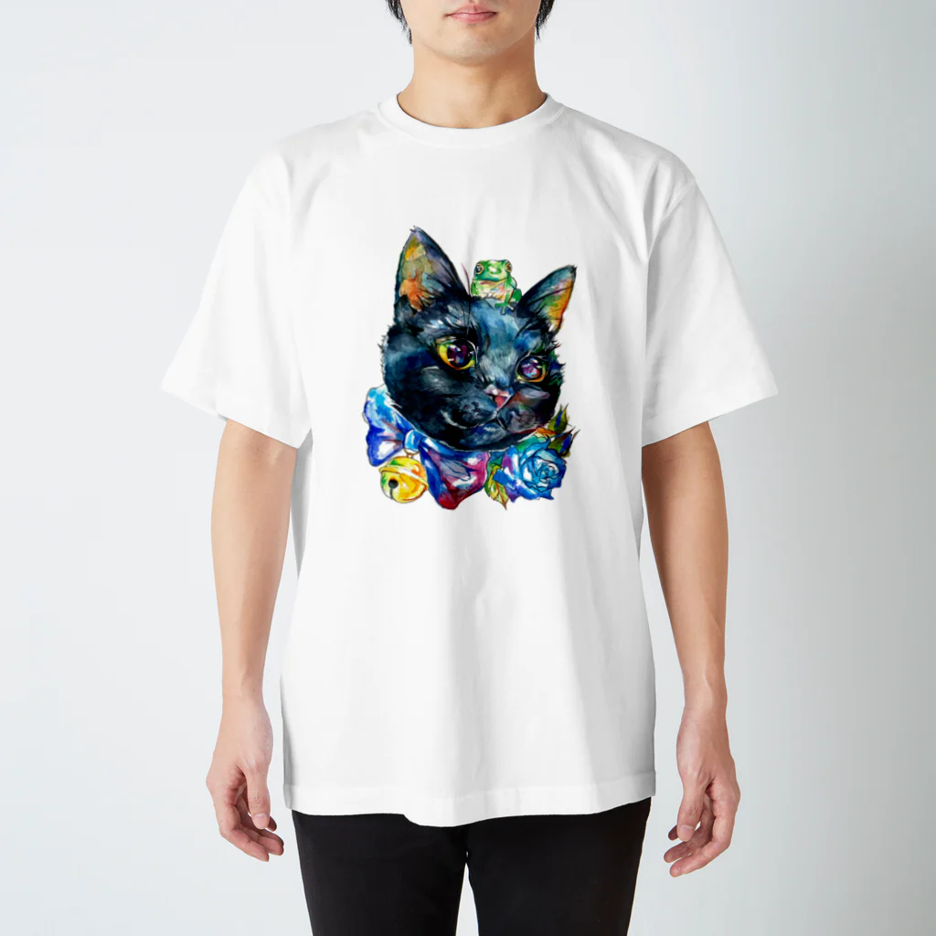 えだのにわの蛙と猫 スタンダードTシャツ