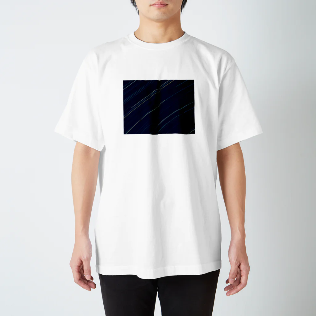 さかなのStar trail Regular Fit T-Shirt