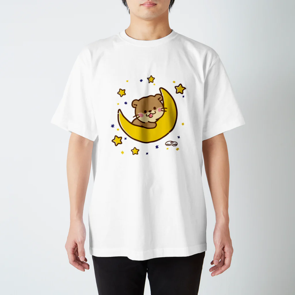 Haruna shopのコツメカワウソ☆夜 スタンダードTシャツ