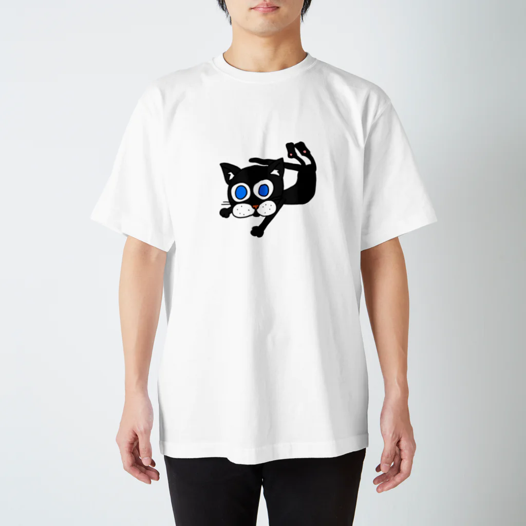 アニマルズチャンネルのチビのクロねこ スタンダードTシャツ