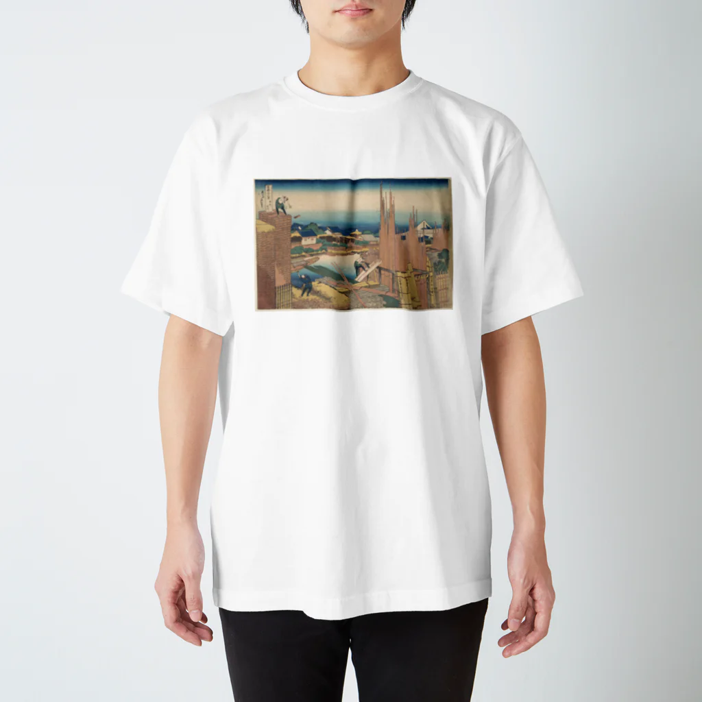 日本の名画の富獄三十六景・本所立川 スタンダードTシャツ