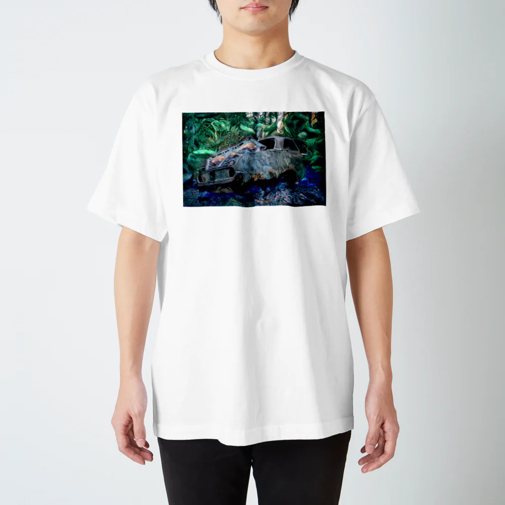 お遊びSHOPのサイケ廃車 スタンダードTシャツ