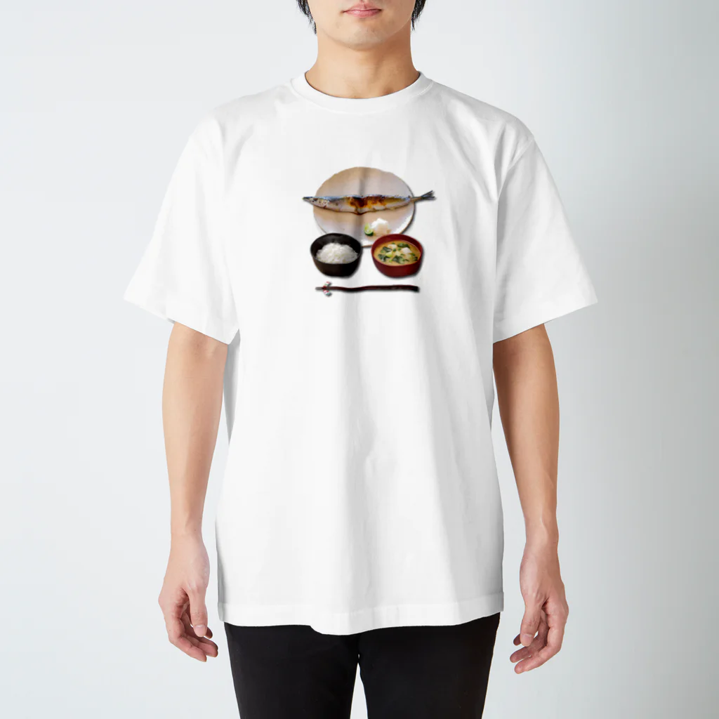 まる屋の朝ごはん定食 スタンダードTシャツ