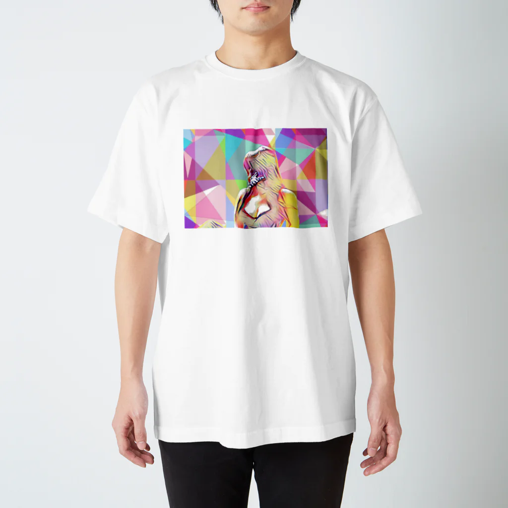 EMOTIONAL GRAYのセクシーなポリゴン宇宙人 スタンダードTシャツ