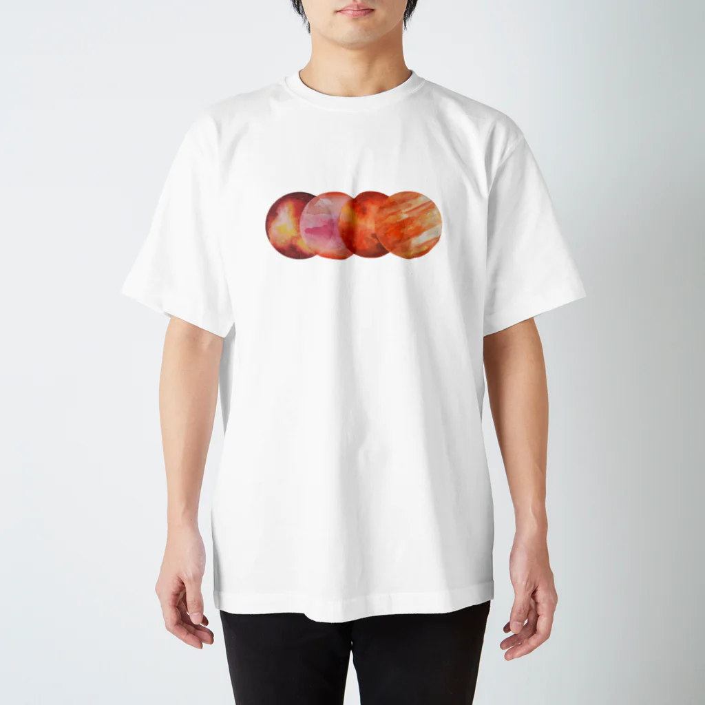 Vibin Designsの火星   惑星  おもしろステッカー Regular Fit T-Shirt