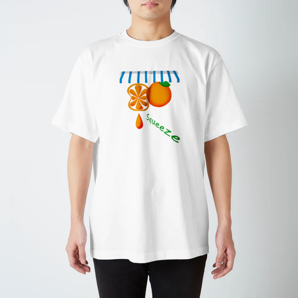 satoharuのオレンジ　ぎゅぎゅぎゅっ Regular Fit T-Shirt