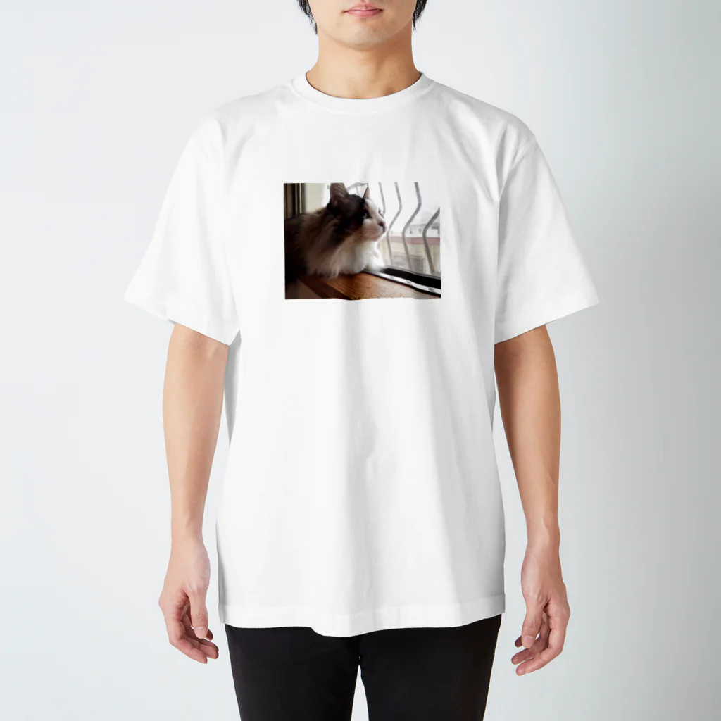 les liensのねこねこ大先輩 Regular Fit T-Shirt