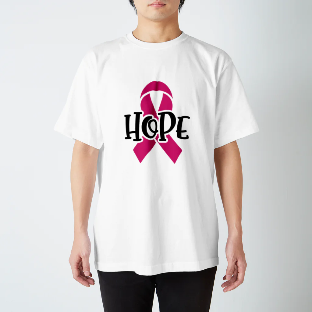 Fred HorstmanのBreast Cancer HOPE  乳がんの希望 Regular Fit T-Shirt