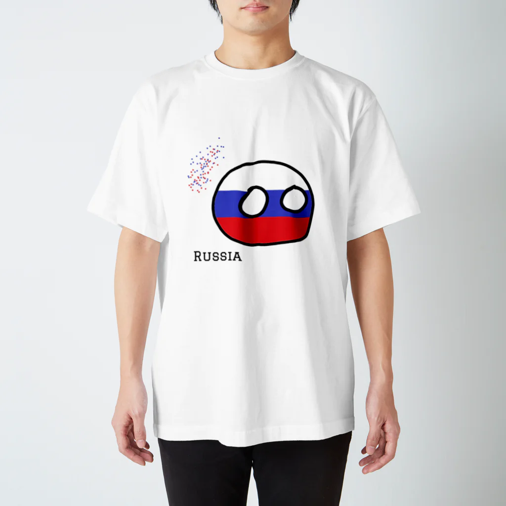 ポーランドボールSHOPのろしあ（Russia） スタンダードTシャツ