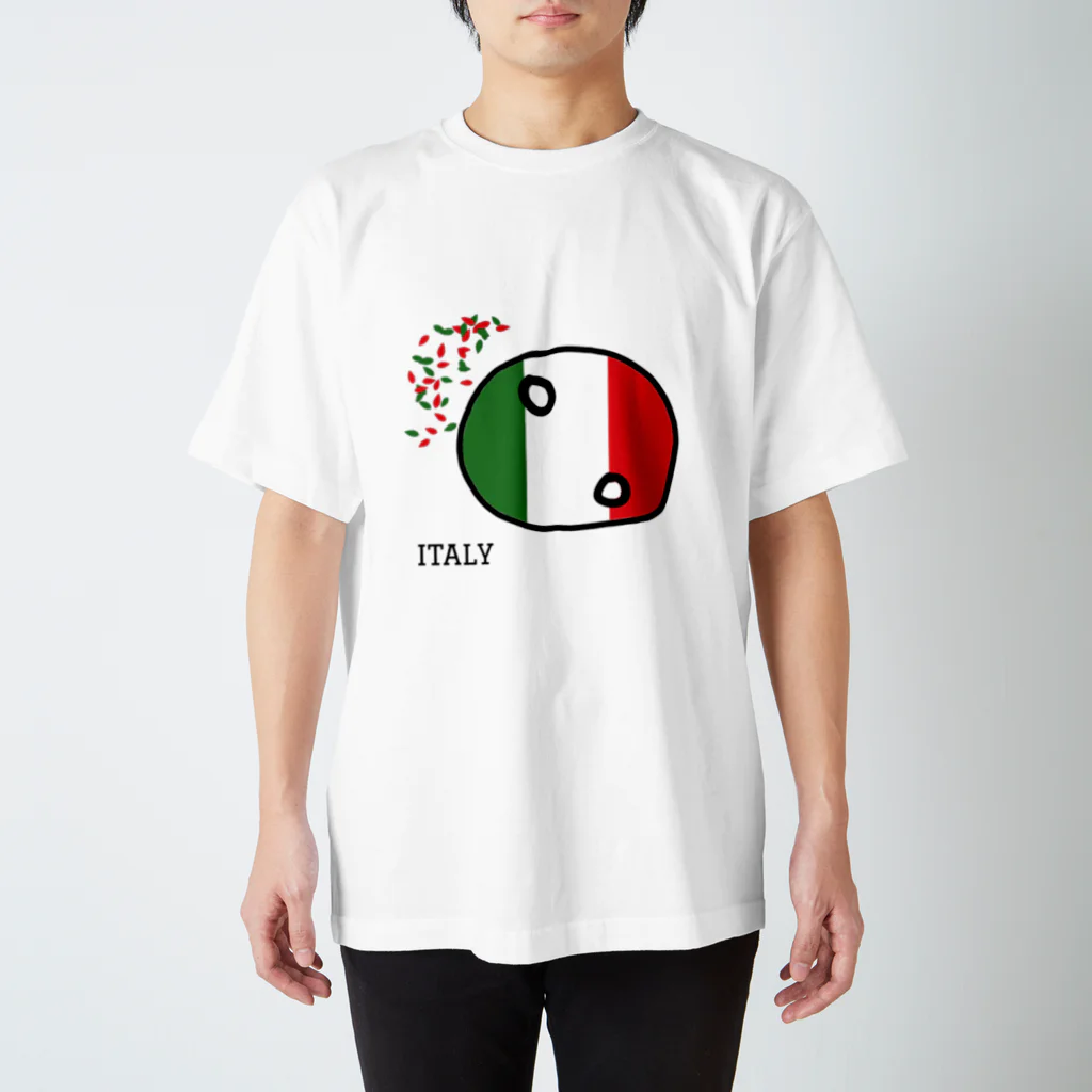 ポーランドボールSHOPのいたりあ（ITALY） スタンダードTシャツ