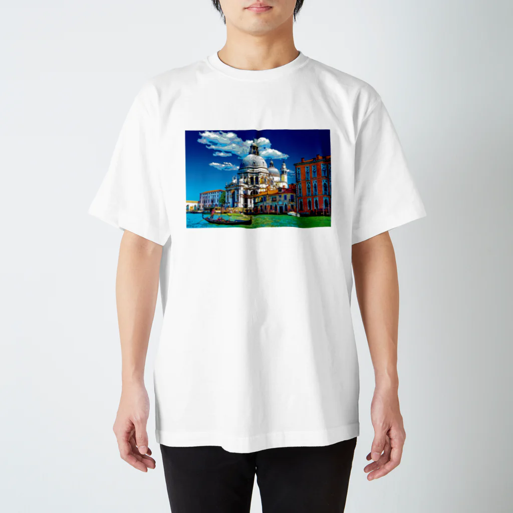 GALLERY misutawoのイタリア サンタ・マリア・デッラ・サルーテ聖堂 Regular Fit T-Shirt
