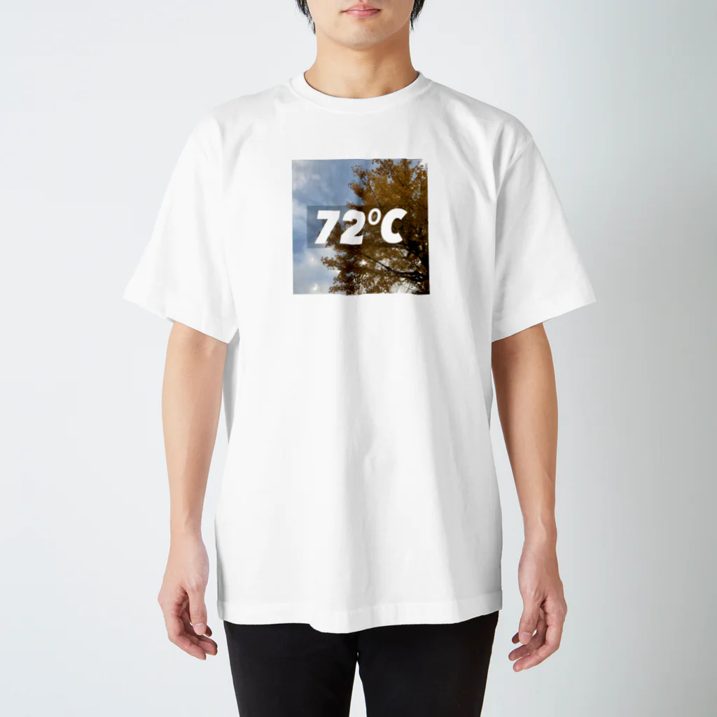 Ku×Ha=72 の72℃(イチョウver) Regular Fit T-Shirt