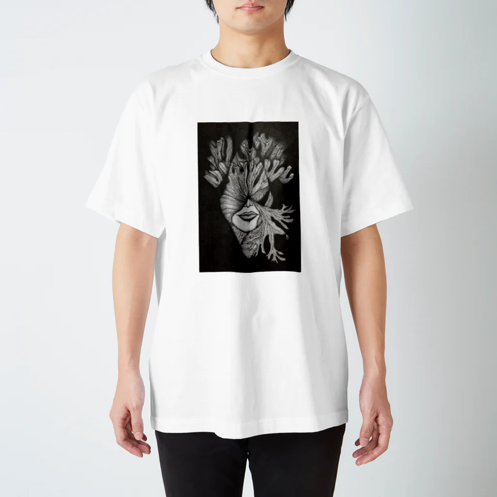 ➕ART PLANT の➕ART PLANT staghorn ferns スタンダードTシャツ