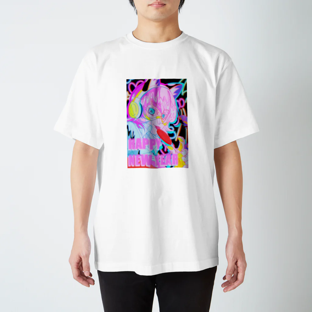 漣Ⅱのサイバーお虎ﾁｬﾝ2 スタンダードTシャツ