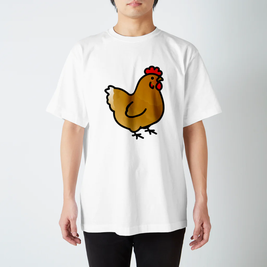 Cody the LovebirdのChubby Bird　ニワトリ スタンダードTシャツ