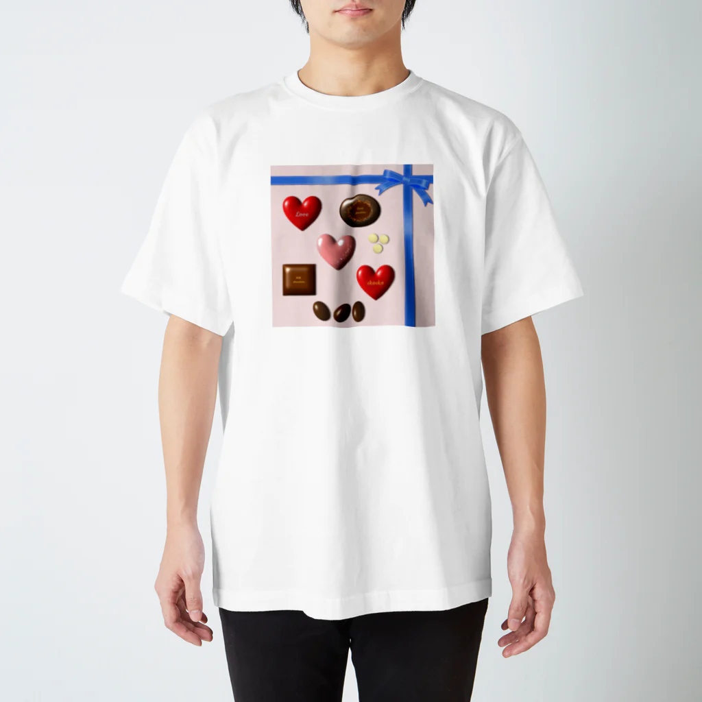 ekoeko ショップのSweet heart ♡チョコレート Regular Fit T-Shirt