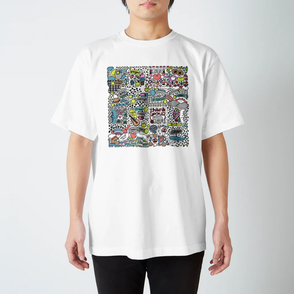 meary worksのありがとう がいっぱい スタンダードTシャツ