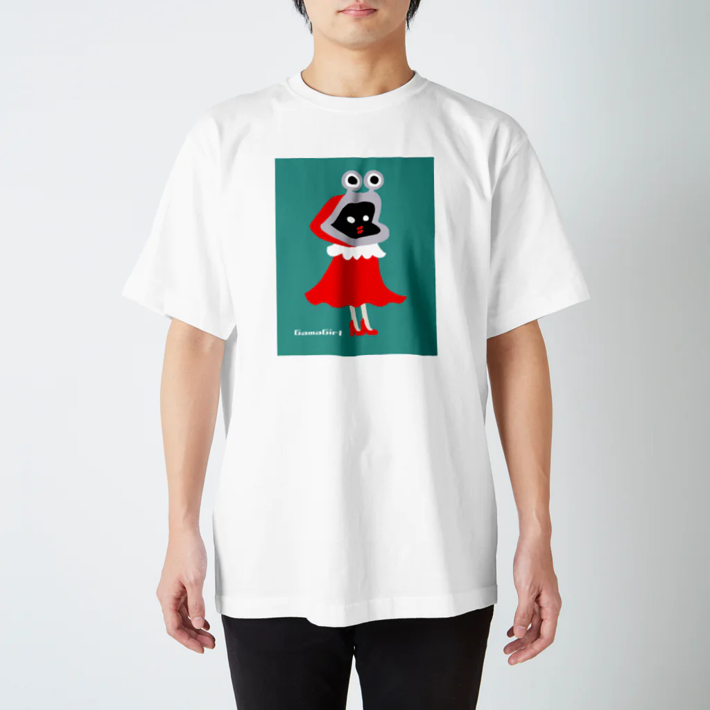 TakeLoop_goodsのGamaGirl ColorVer. Regular Fit T-Shirt