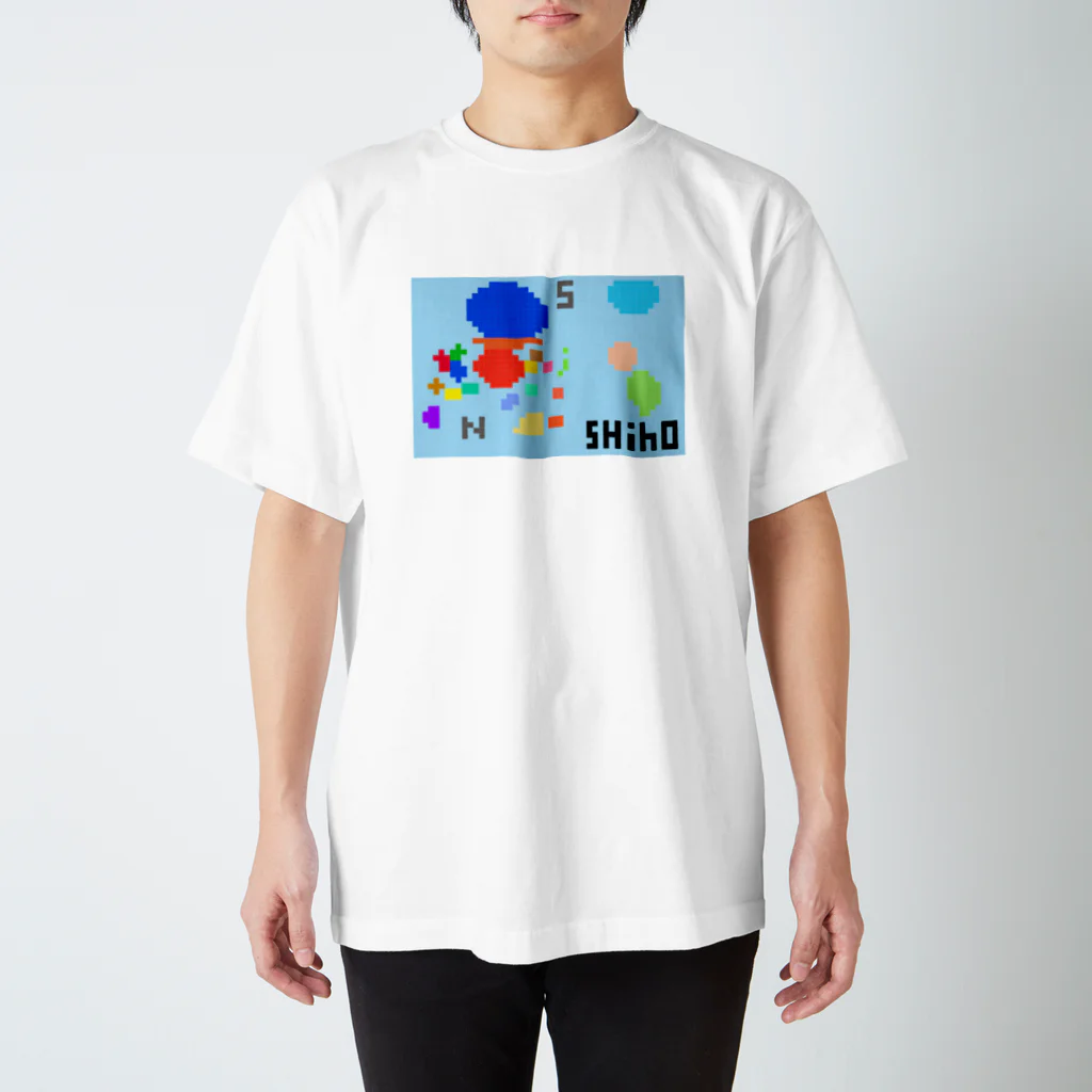 SHIHO NO WAのせかいちず.ドット スタンダードTシャツ