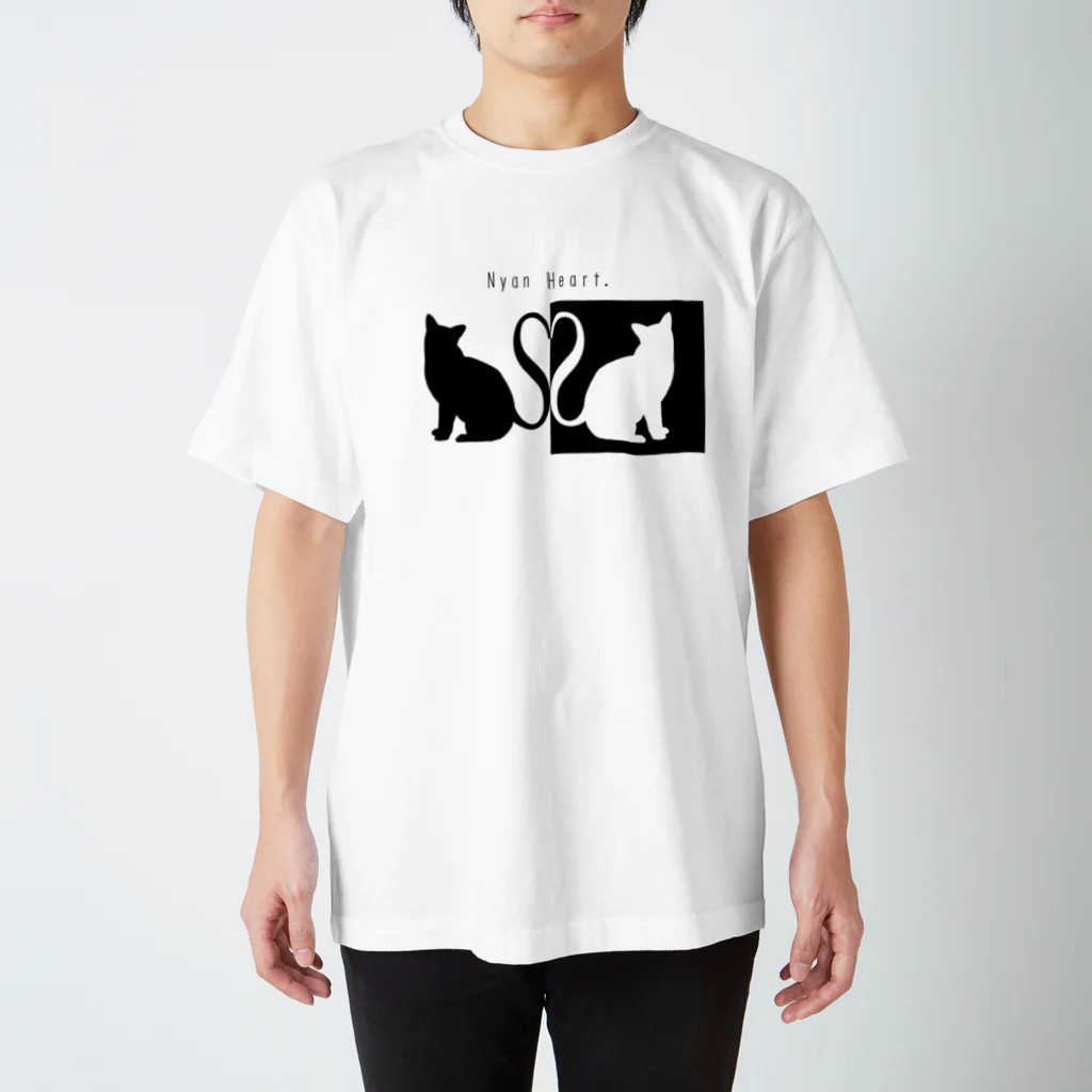 cat hand worksのNyan Heart. スタンダードTシャツ