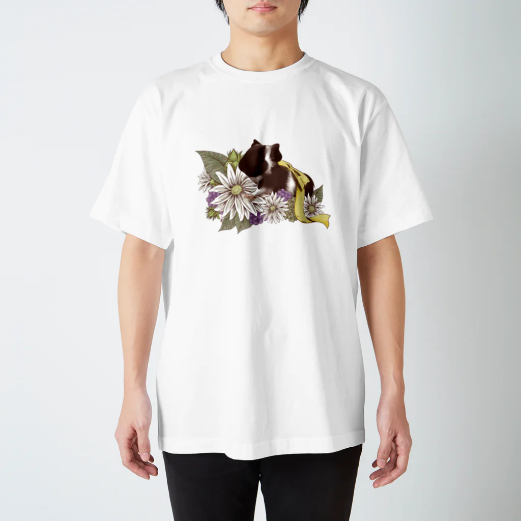 Lichtmuhleのお花とモルモット07 スタンダードTシャツ