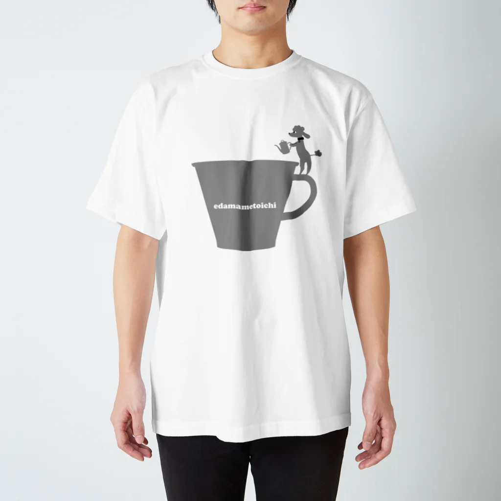 エダマメトイチのトイプードルのエダマメトイチcoffee スタンダードTシャツ