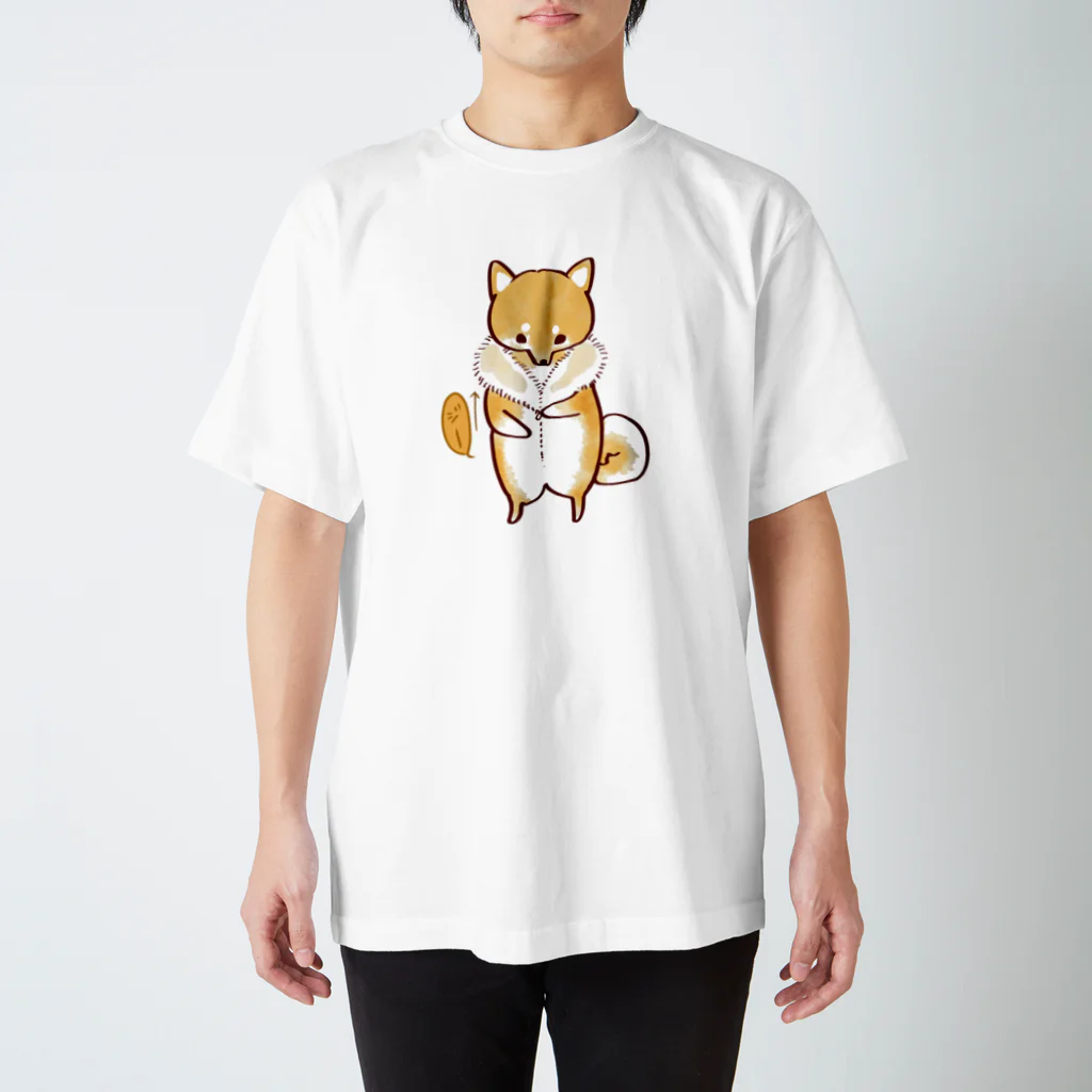 あたちたちのおみせの柴犬・秘密のチャック スタンダードTシャツ