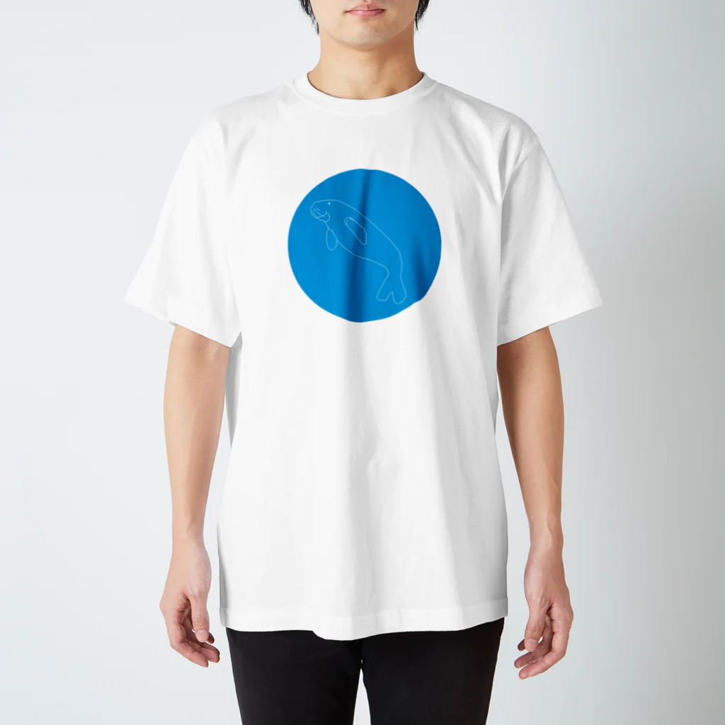 3out-firstのジュゴン(破線) Regular Fit T-Shirt