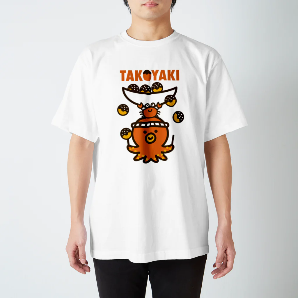 チップクラップのたこ丸くん スタンダードTシャツ