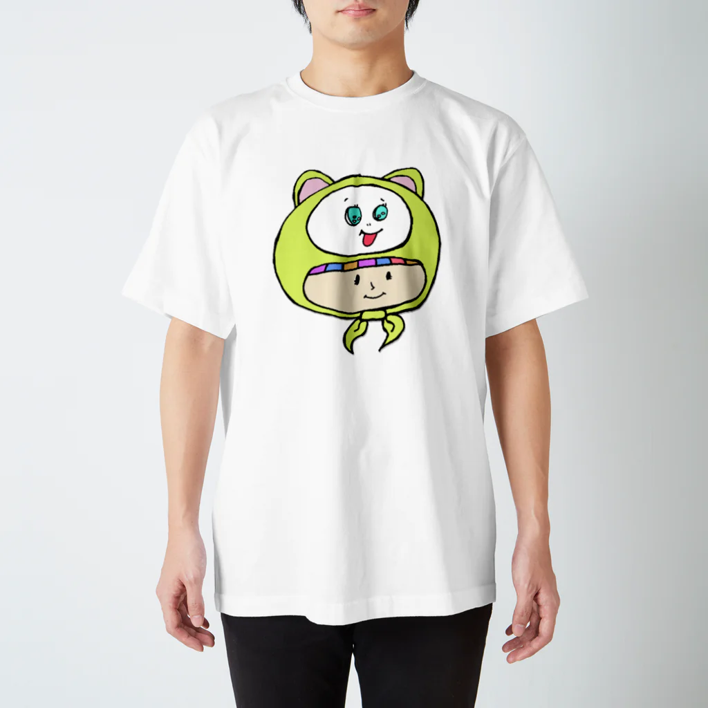 世紀末事件のさるのかぶりもの少女 Regular Fit T-Shirt