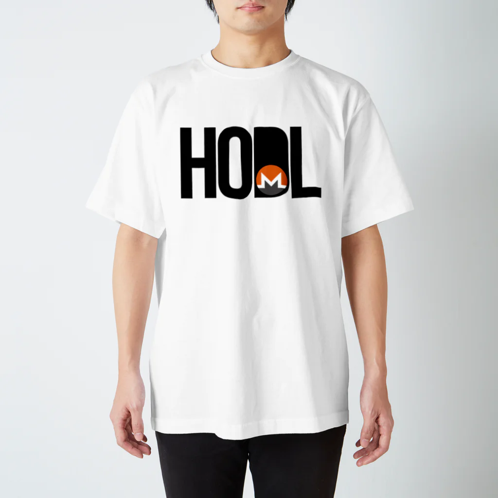 TROPiCALViBESのHODL XMR blackfont Regular Fit T-Shirt