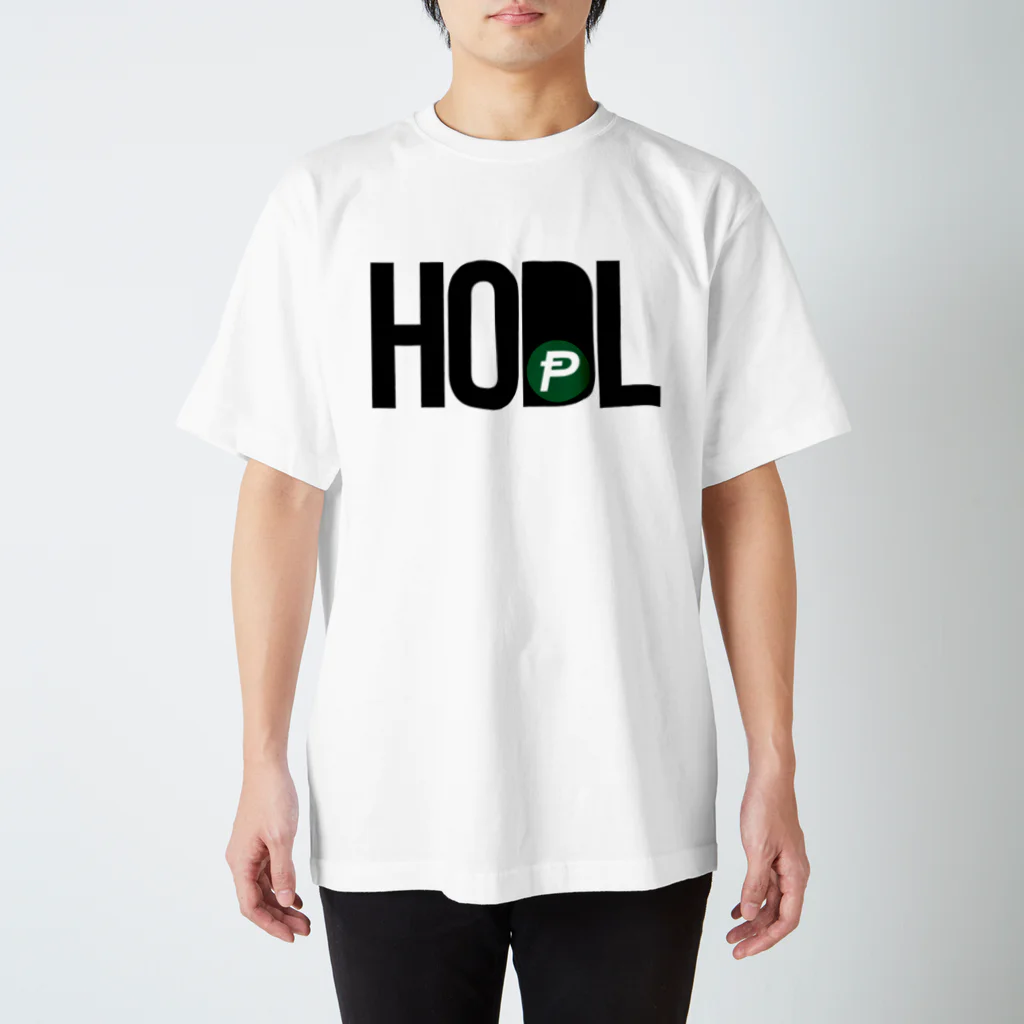 TROPiCALViBESのHODL POT blackfont スタンダードTシャツ