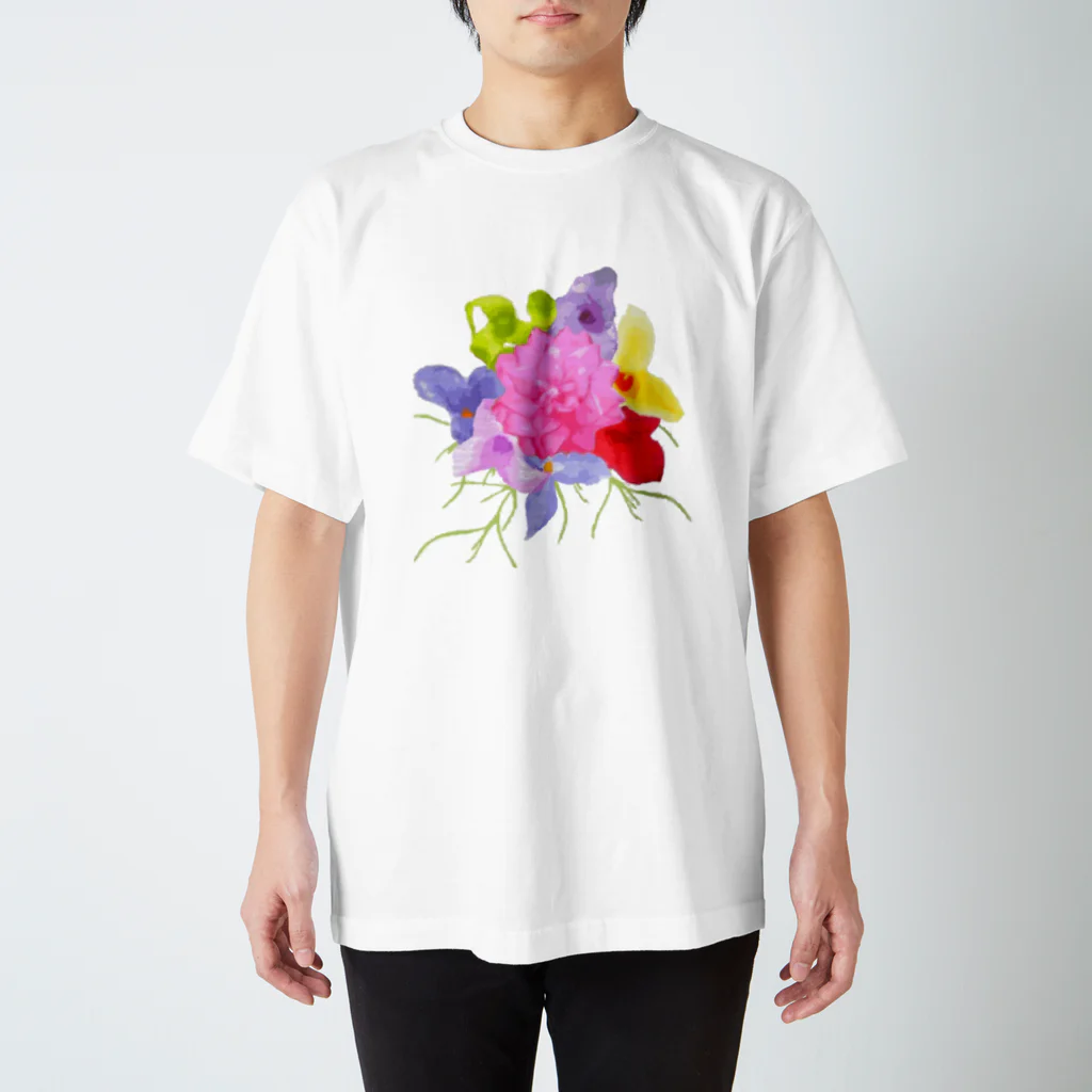 tillatataのチランジアの花束 スタンダードTシャツ