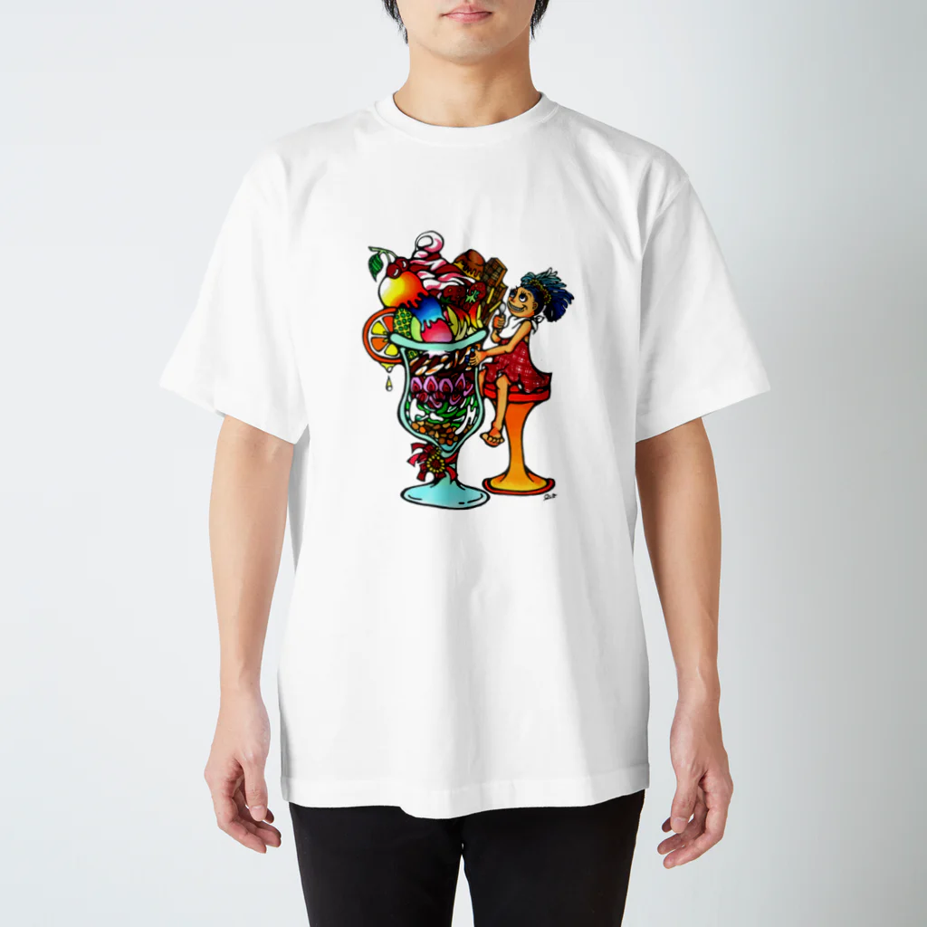 ◆◆◆◆ OCO's SHOP ◆◆◆◆【POP ART】の🌈big pafe Regular Fit T-Shirt