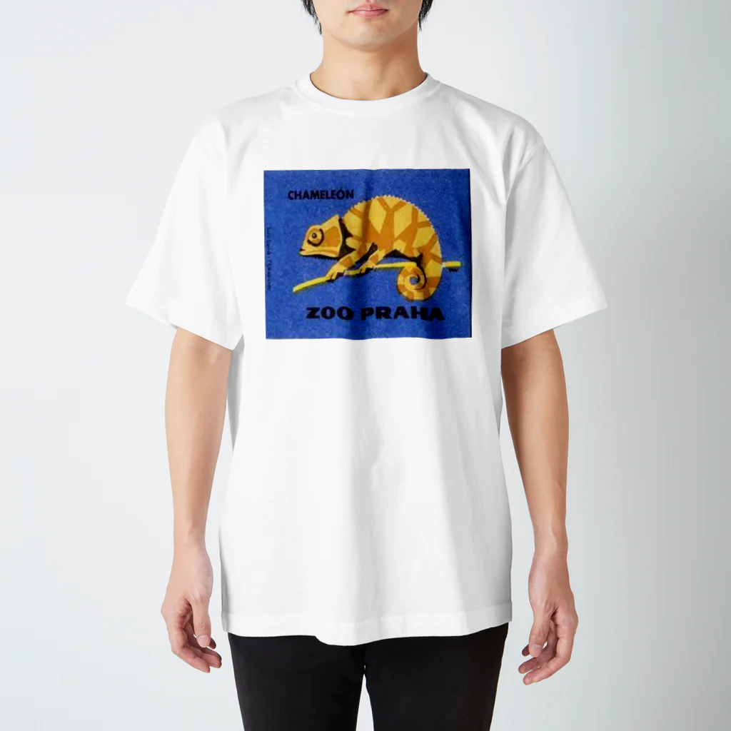 YS VINTAGE WORKSのチェコ・プラハ動物園　カメレオン スタンダードTシャツ