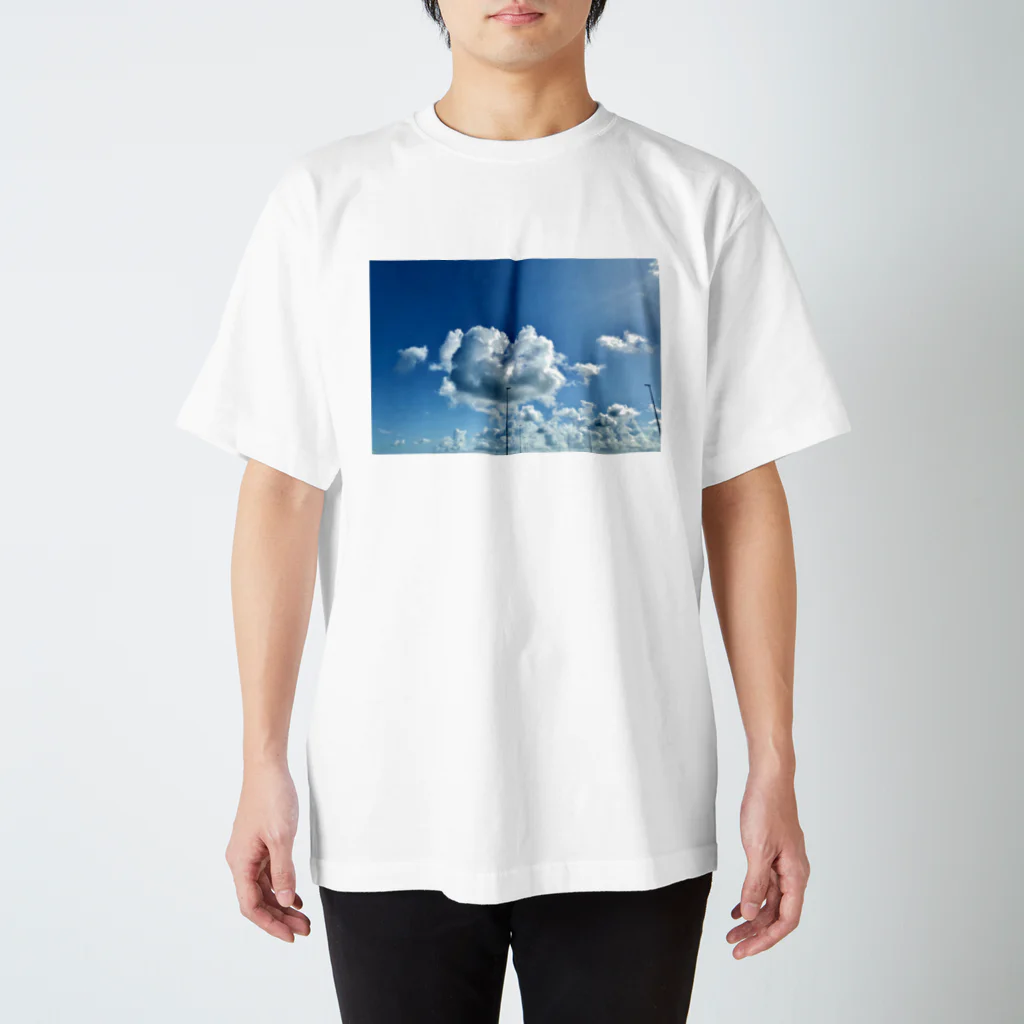 空飛ぶ猫 sakuuのclouds Regular Fit T-Shirt