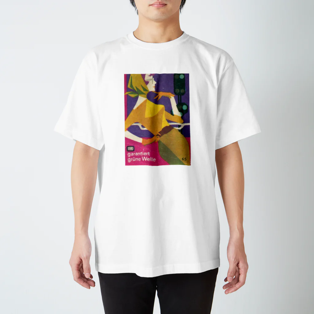 YS VINTAGE WORKSのドイツ国鉄 DB レディー1 寄りかかり スタンダードTシャツ