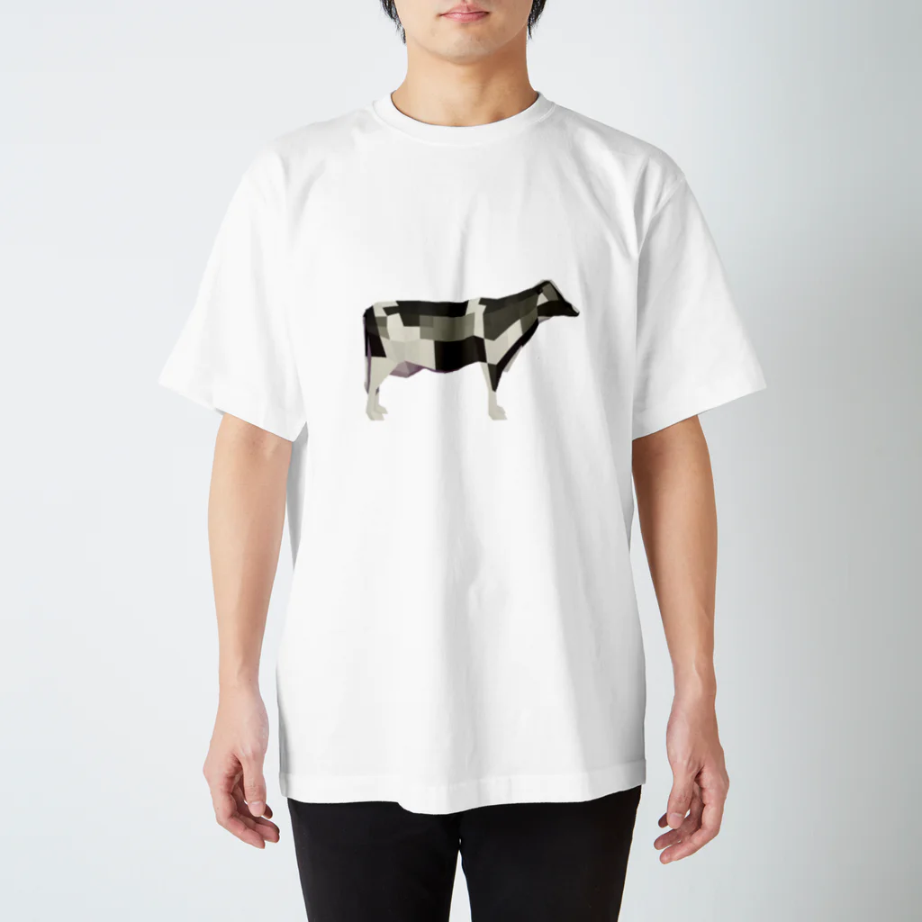 渦のおみせやさんのローポリな牛 Regular Fit T-Shirt