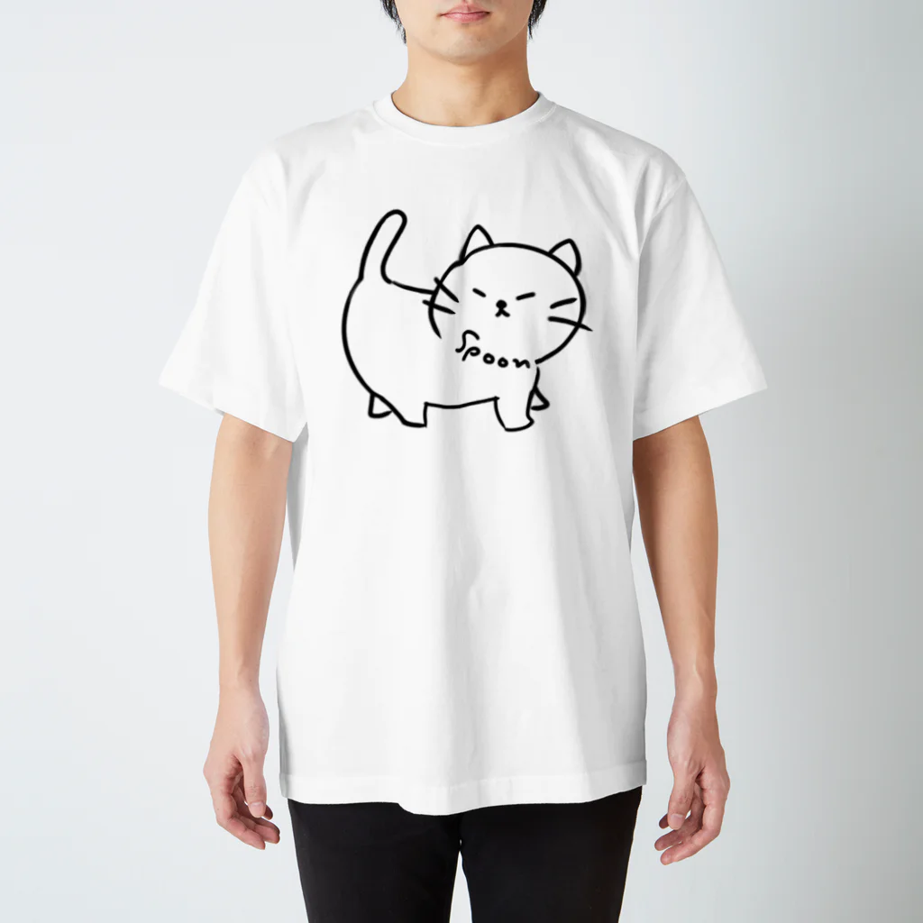 spoonのネコチャン Regular Fit T-Shirt