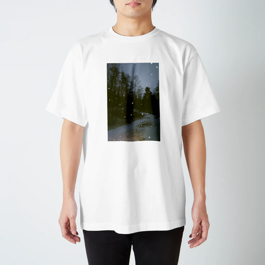 me's filmのフィンランドの雪 Regular Fit T-Shirt