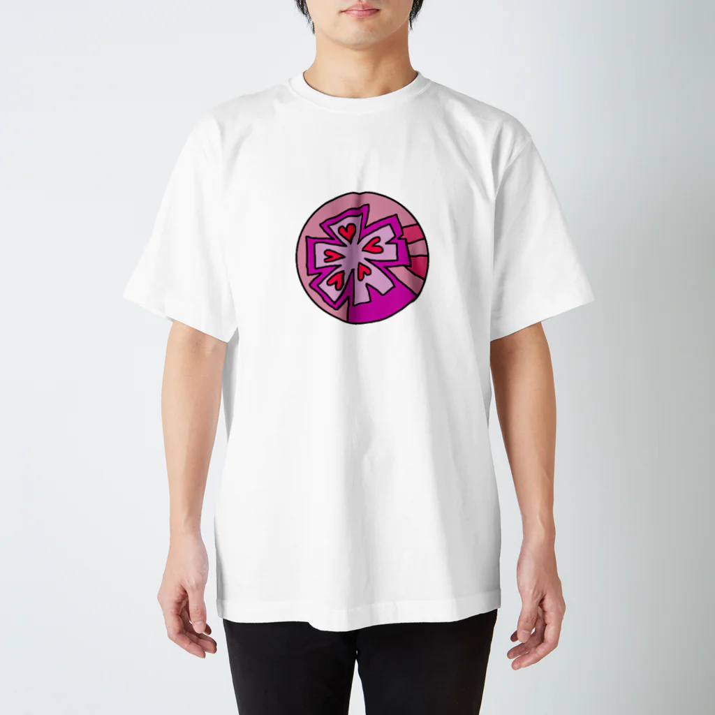 koamaのピンクなお花 Regular Fit T-Shirt