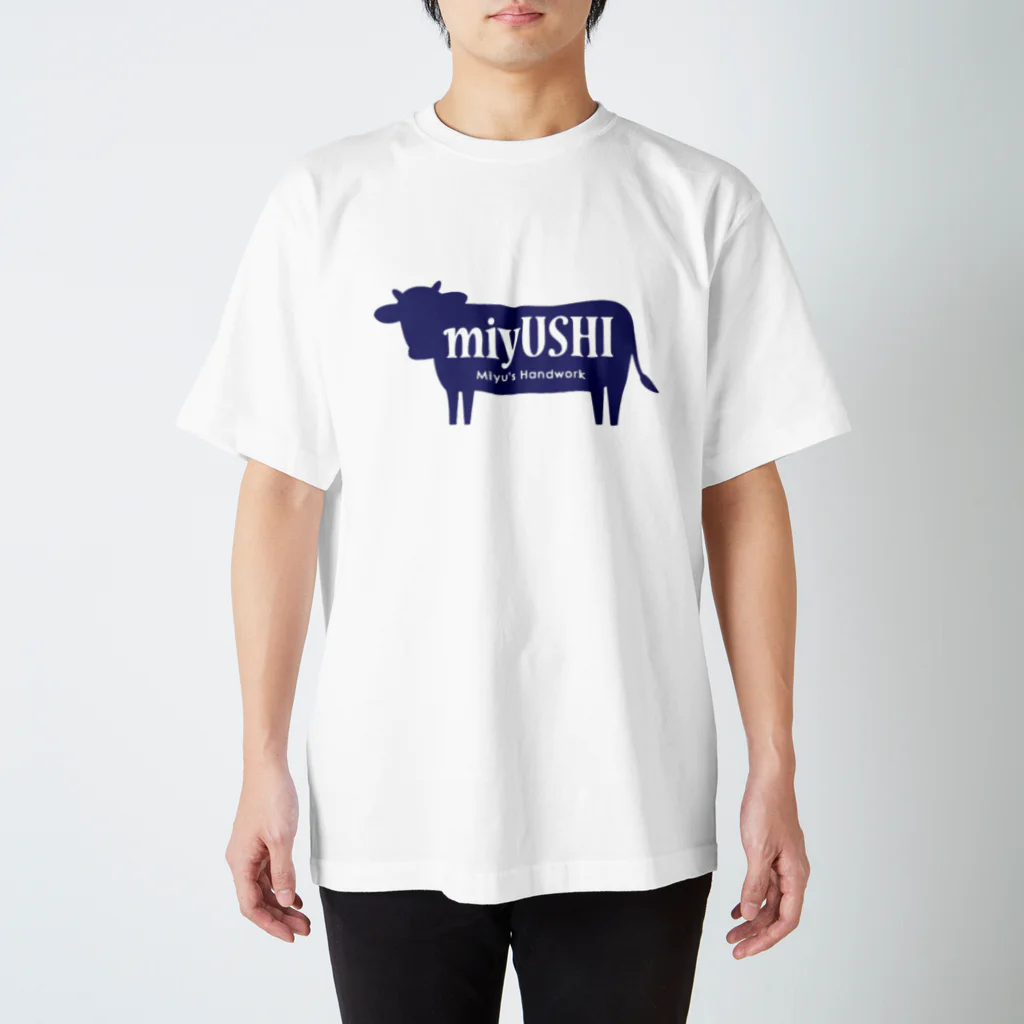 miyUSHIのmiyUSHI 牛シルエット スタンダードTシャツ