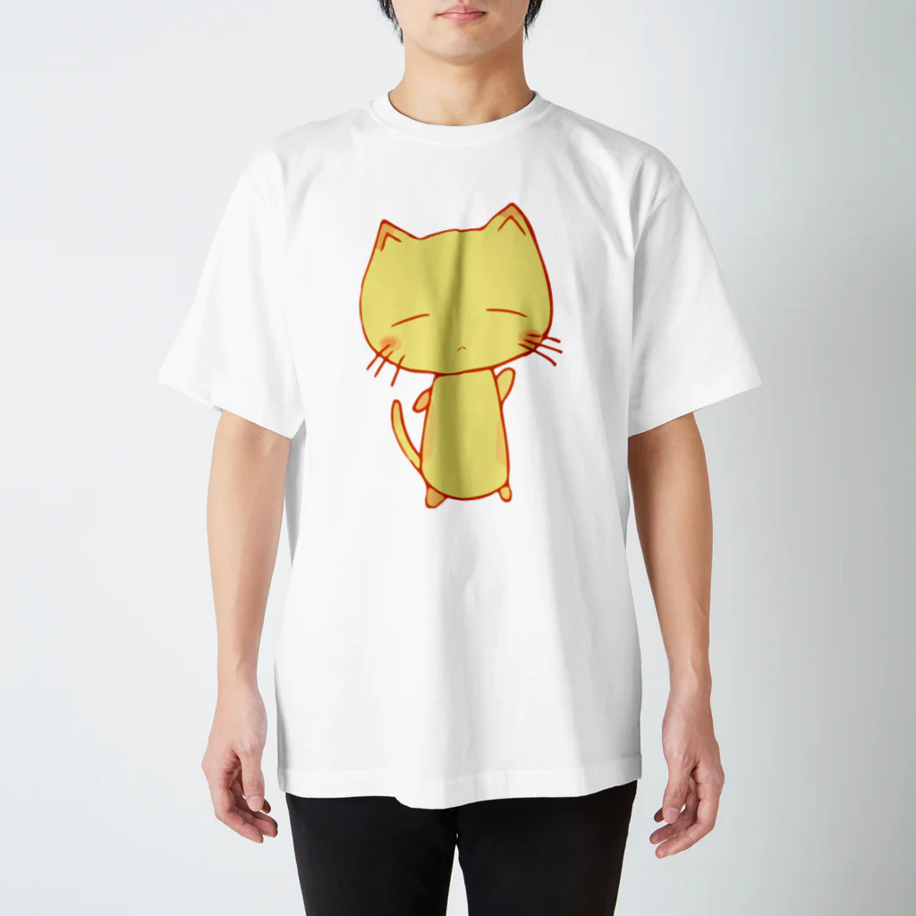 はくあさみだれ (白雨五月雨）のゆるいねむい和み猫（なごみねこ） Regular Fit T-Shirt