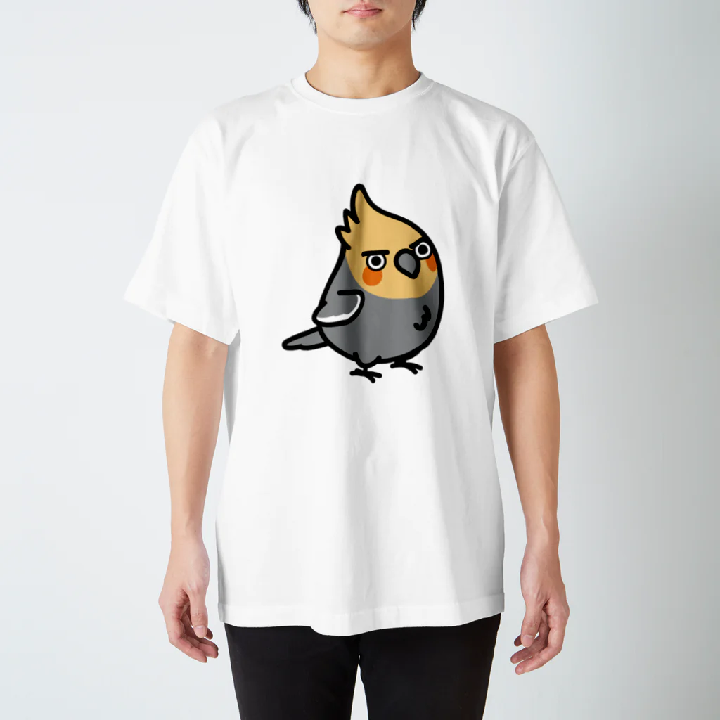 Cody the LovebirdのChubby Bird ちょっと生意気なオカメインコ スタンダードTシャツ